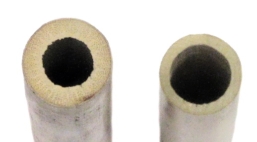 Alliaud tube on the left compared to Glotin tube on the right.