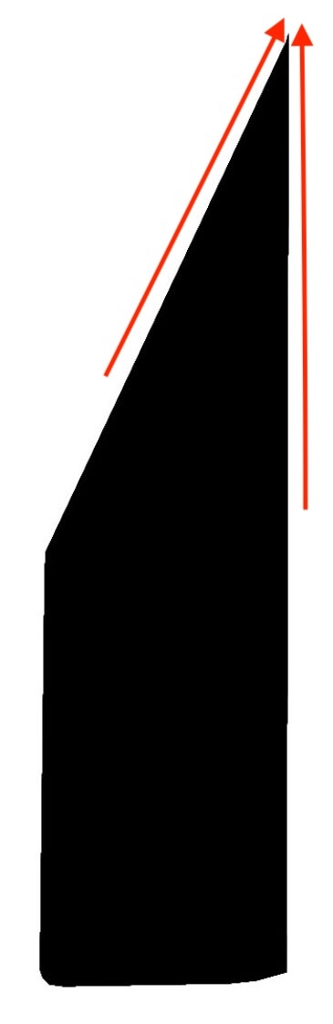 figure 5 Beveled Knife Blade