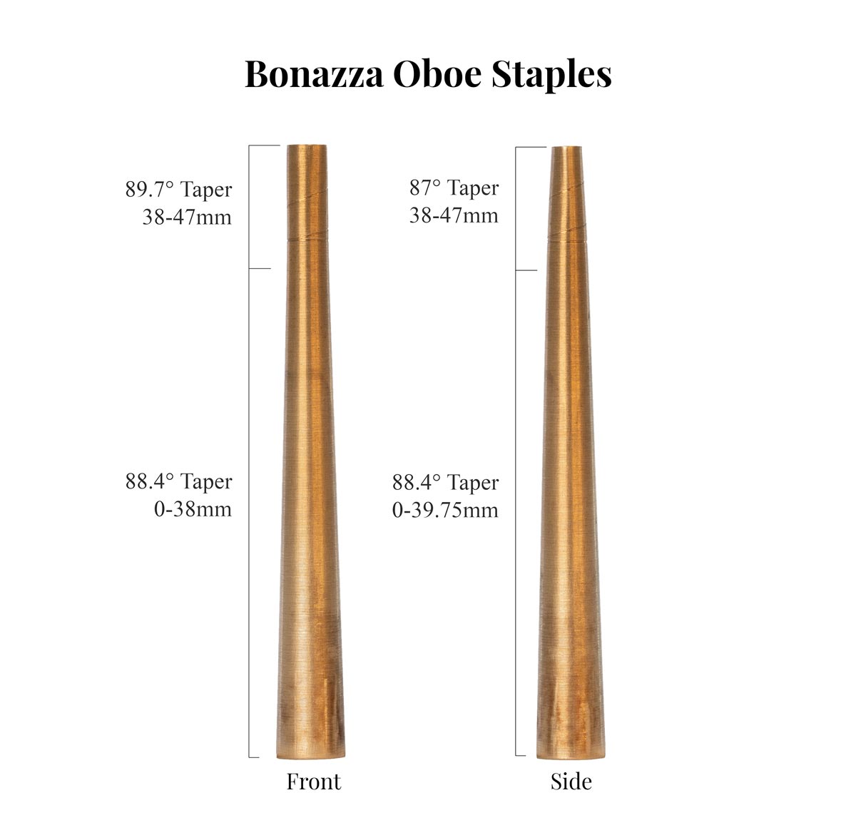 Bonazza Deluxe Oboe Staples Taper Comparison