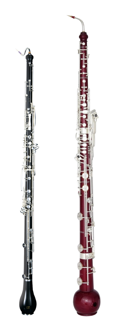 figure 3. Photos of bass oboe and Heckelphone
