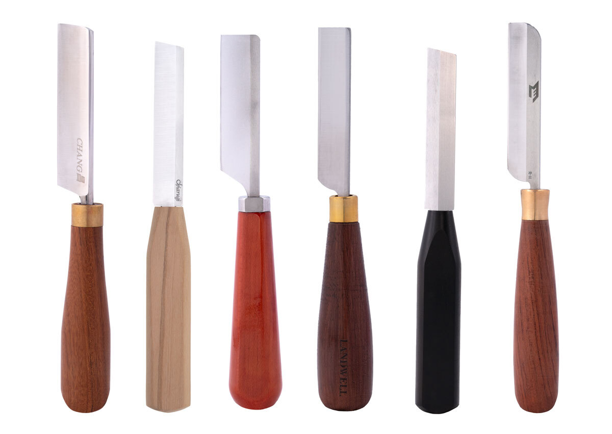 Double Hollow Ground and Beveled Reed Knives