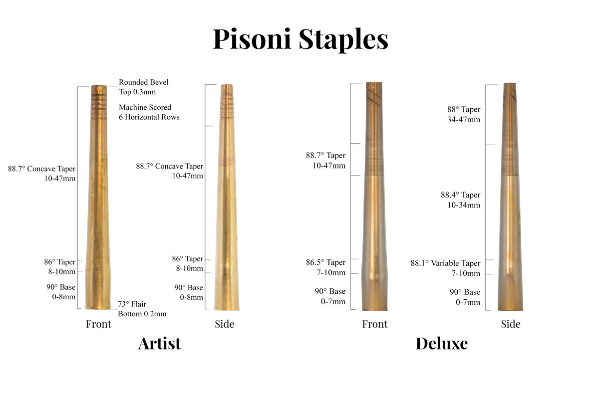 Pisoni Oboe Staples Taper Comparison Pisoni Oboe Staples Taper Comparison